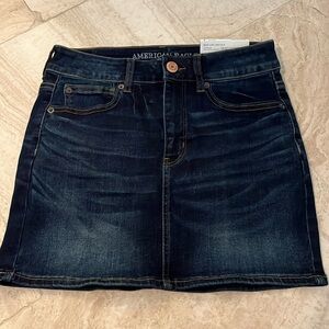 American Eagle, jean skirt high-rise mini